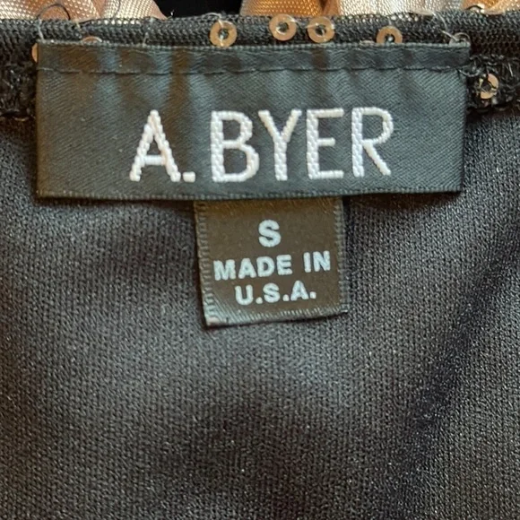 𝅺A. Byer black dress with sequined top - Picture 4 of 8